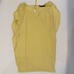 Zara Light Yellow Women's Dress